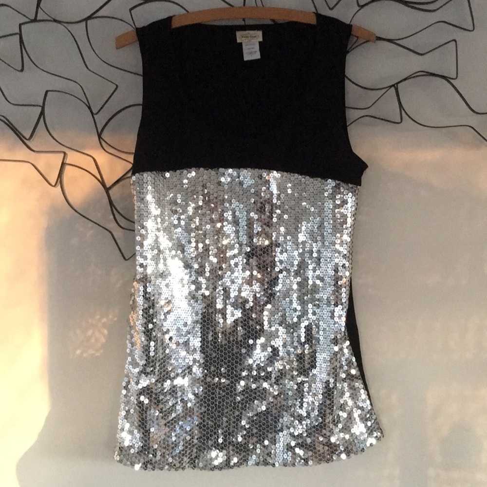 Sequin sleeveless top, great party piece!